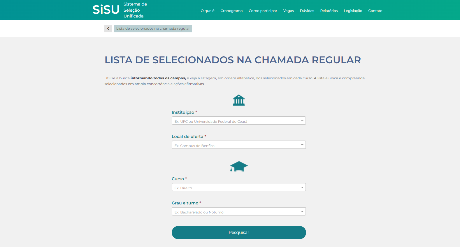 Nota de corte SISU 2024 - como funciona, consulta e simular, menor nota